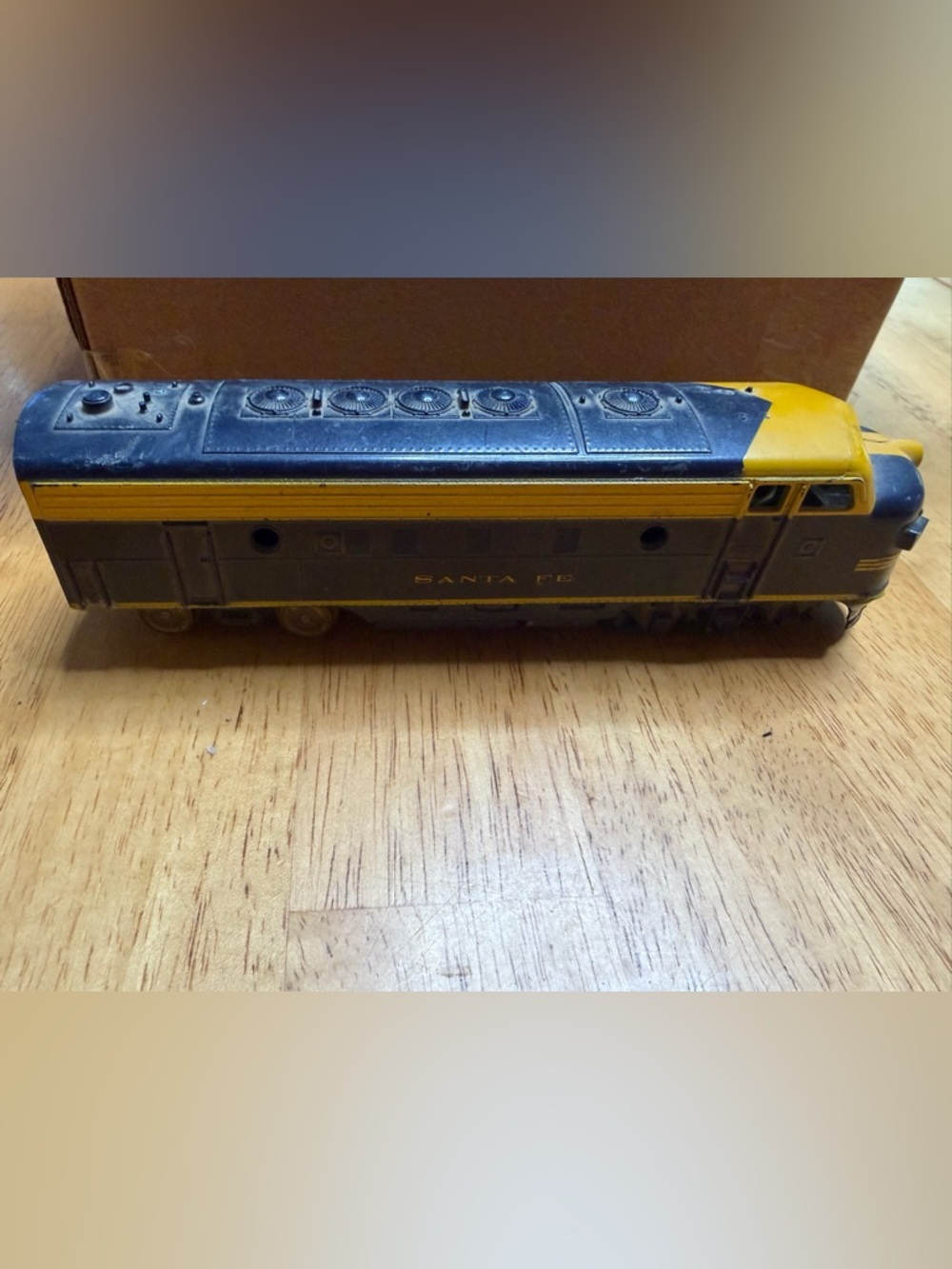 Vintage Marx Santa Fe Diesel Locomotive 1950s O Gauge Untested As-Is